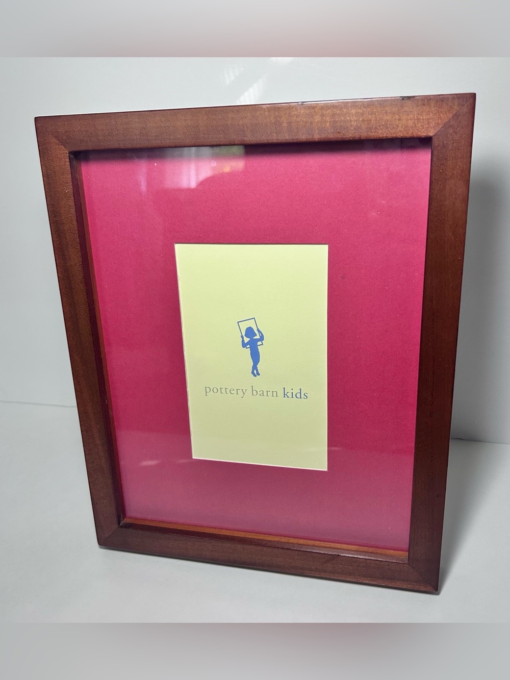 Pottery Barn Kids Wood Gallery Frame 8X10” Red Matt 4X6” Picture